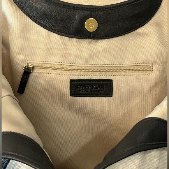 American Leather Co. Finley Canvas Large Tote   NWOT - Picture 7 of 14